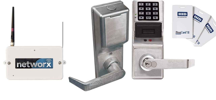 Alarm Lock Alarm Lock PDL6200 Series - Networx Electronic Pushbutton Cylindrical Lock with Prox Reader and Request to Exit/Door Position Switch ALA-PDL6200