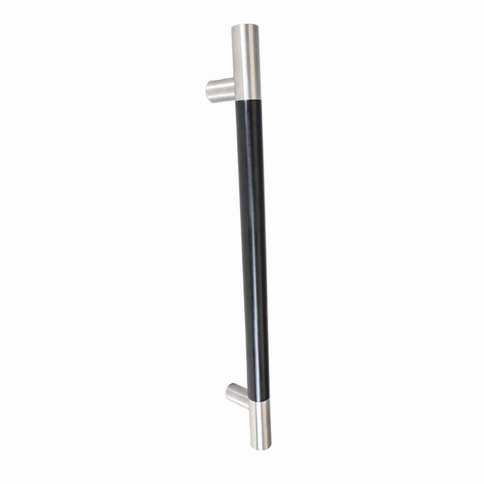 Trimco Trimco AP535 1-1/2" Diameter Black Anodized Architectural Pull Straight Standoffs Square Ends TRI-AP535