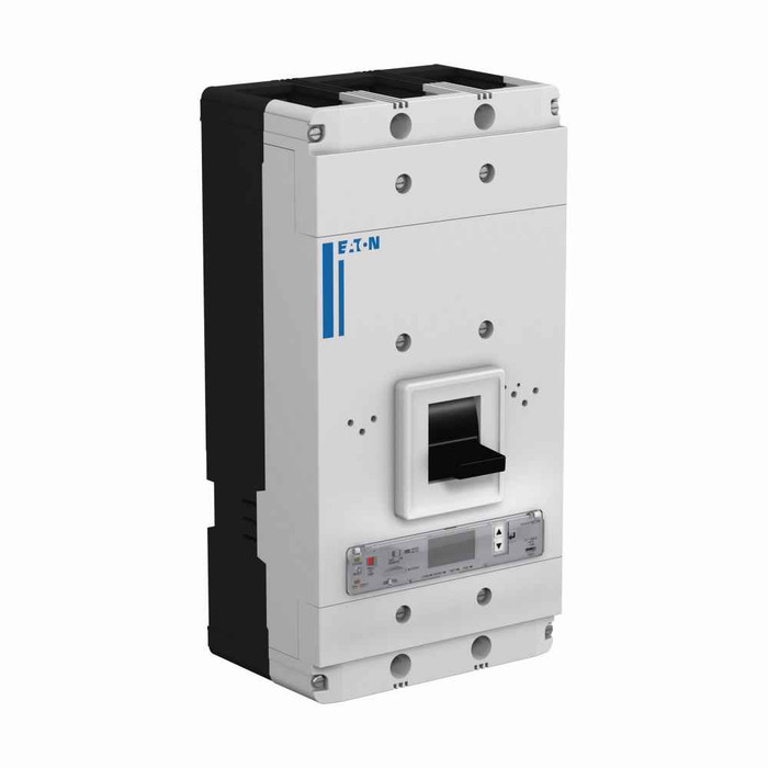 Eaton PDF54K1200D5DM Power Defense molded case circuit breaker, Globally Rated 100% UL, Frame 5, Four Pole (100% N), 1200A, 50kA/480V, PXR20D ARMS LSIG w/ Modbus RTU, CAM Link & Relays, No Terminals (Metric Tapped Conductors)