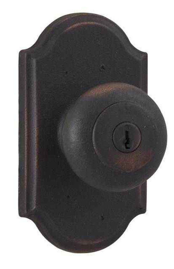 Weslock Weslock 7140 Wexford Knob Keyed Entry Lock with Adjustable Latch and Full Lip Strike WES-7140F