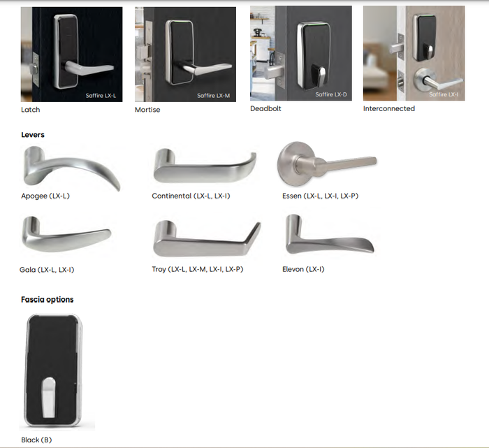 Saffire LX - Electronic Hotel Locks