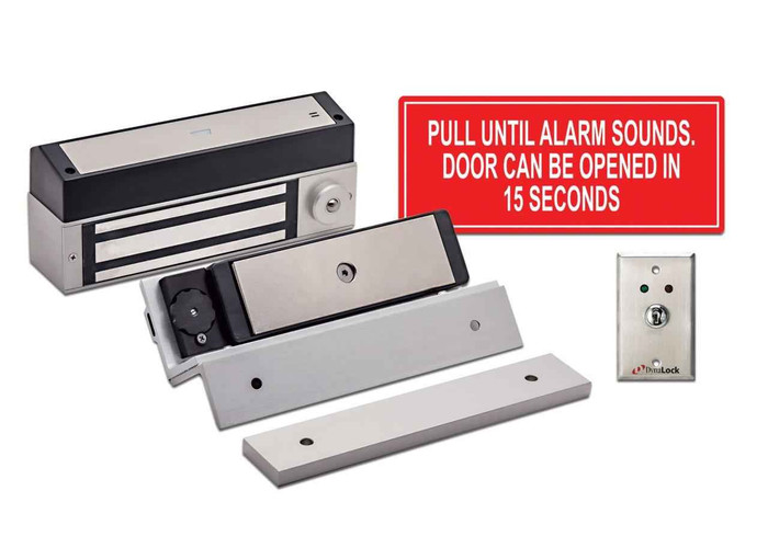 DynaLock DynaLock 3101C-TJ101-G2 Series - Single Inswing Delayed Egress Lock Kit (Generation 2) 1500 Lb. DYK-3101C-TJ101-G2