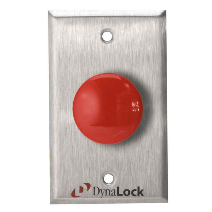DynaLock DynaLock 6231 Series Palm Switch Buttons, Momentary SPDT Form “Z”, “EXIT” Faceplate Signage DYK-6231