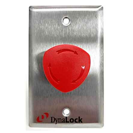 DynaLock 6266 Series Latching Palm Switch Buttons, Twist Reset, SPDT Form “Z”