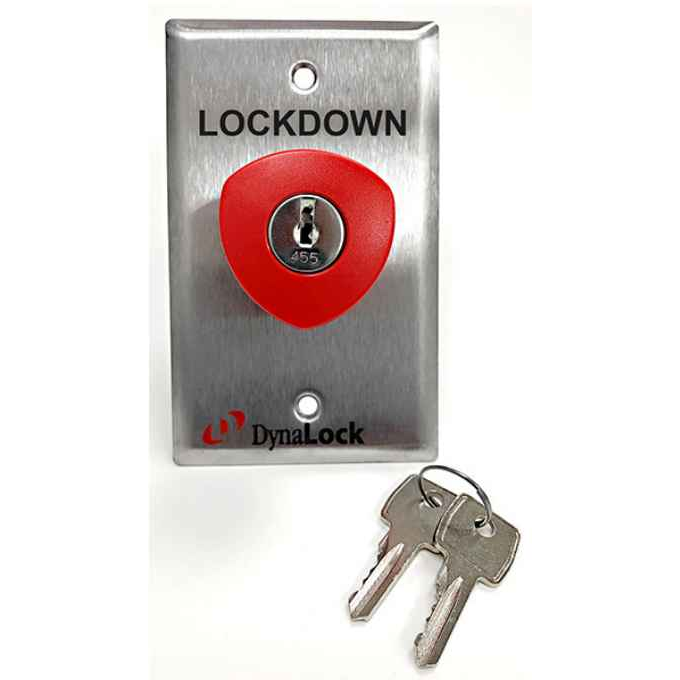 DynaLock 6268 Series Same as Model 6267, With “LOCKDOWN” Faceplate Signage