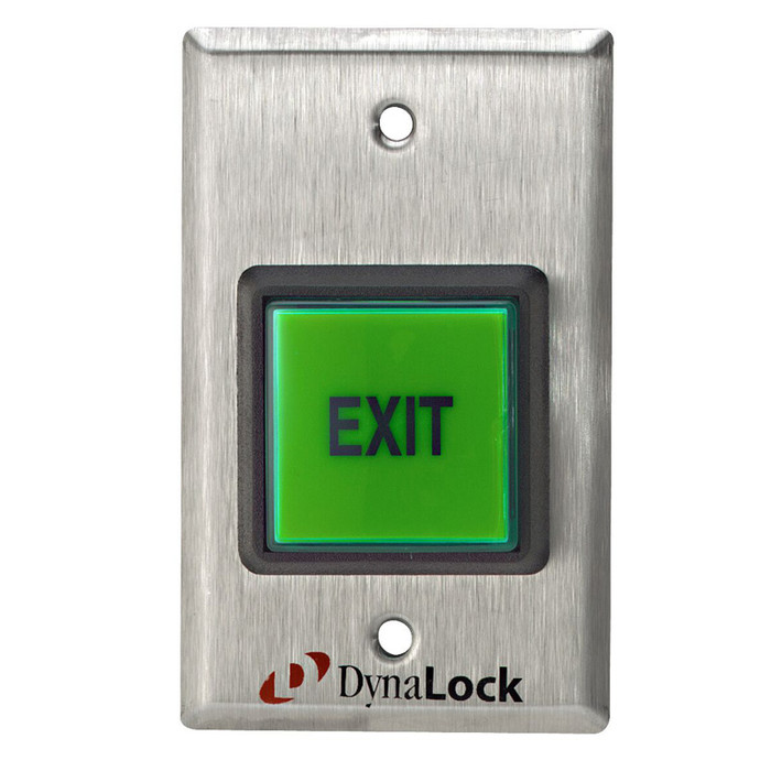 DynaLock 6270 Series Pushbuttton, 2” Square, Illuminated, Momentary SPDT