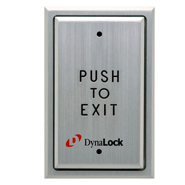 DynaLock 6753 Series Pushplates, Recessed Single Gang, Momentary SPDT
