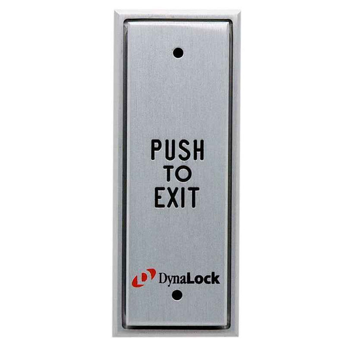 DynaLock DynaLock 6853 Series Pushplates, Recessed Narrow, Momentary SPDT DYK-6853