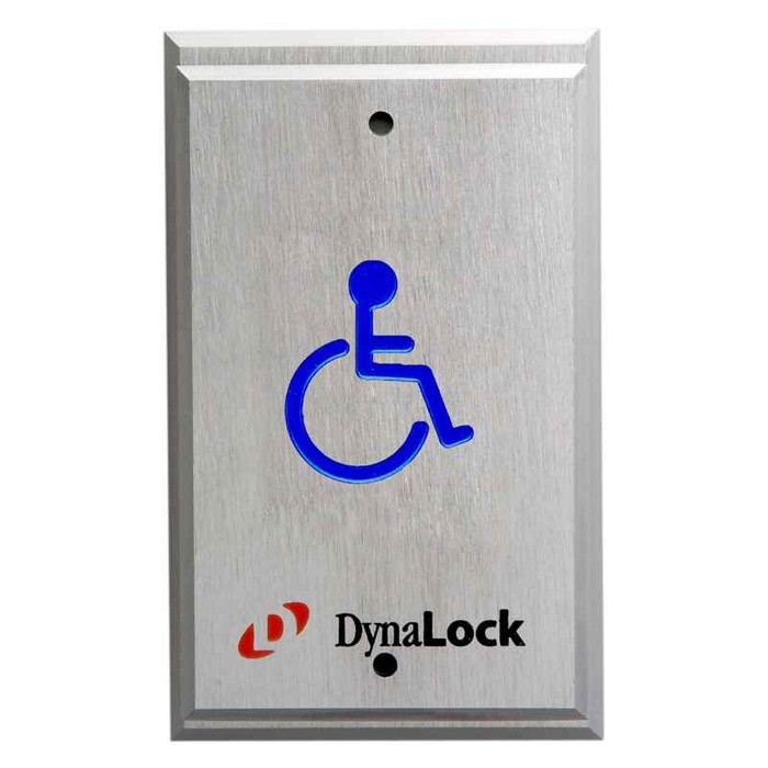 DynaLock DynaLock 6705 Series Handicapped Pushplates, Single Gang, 1-60 Sec. PTD, SPDT Form “Z” DYK-6705