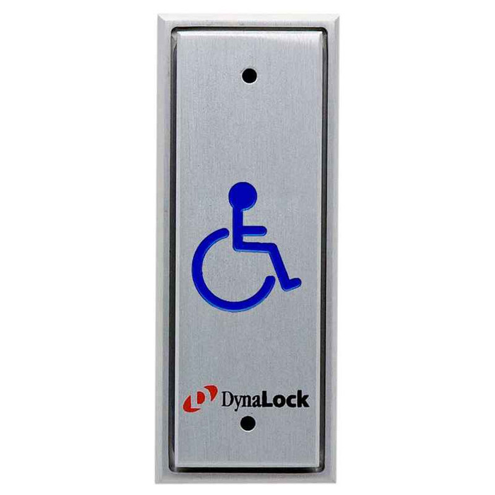 DynaLock DynaLock 6855 Series Handicapped Pushplates, Recessed Narrow, 1-60 Sec. PTD, SPDT Form “Z” DYK-6855