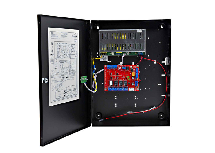 DynaLock DynaLock 5850 Series - Power Supply/Charger, Selectable 12/24VDC Output at 3A Continuous, 4-Zone Distribution Controller with Supervised Fire Alarm Interface DYK-5850