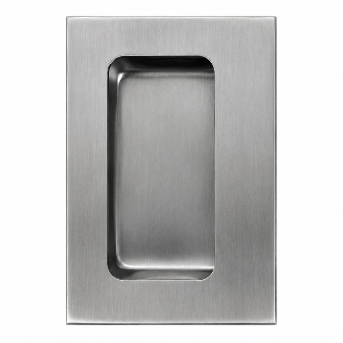 Don-Jo 1848 Flush Cup Pull for Sliding and Barn Doors — 4-3/4" x 3-1/2" Commercial Grade