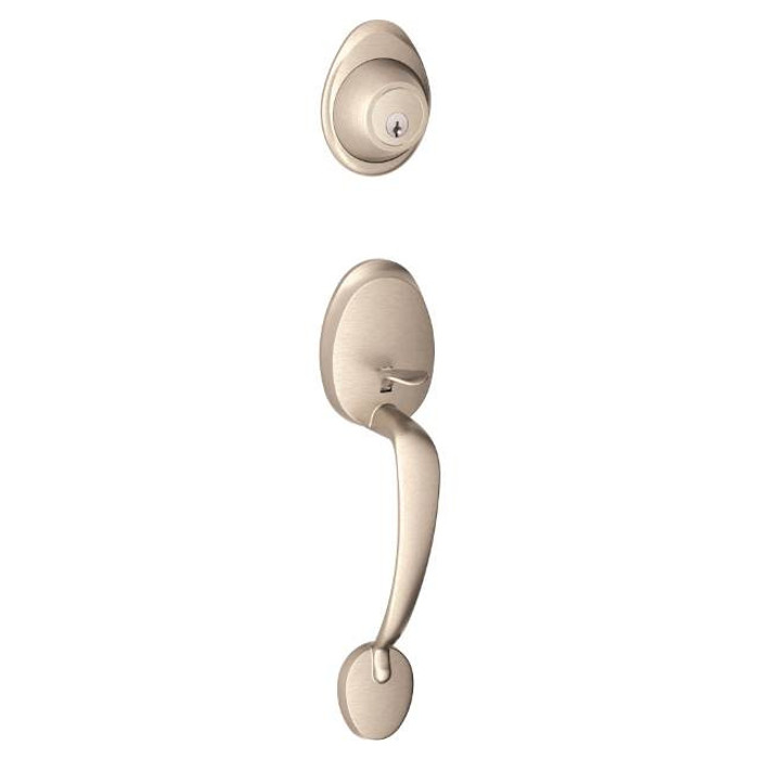 Schlage Residential JH58 Single Cylinder Outside Active Handleset Barcelona, C Keyway