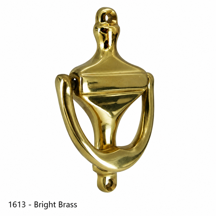 Don-Jo 1613 Brass Door Knocker, 14" x 4-1/2"