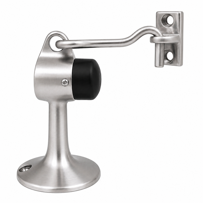 Don-Jo 1473 Floor Door Stop in Cast Brass — Commercial Grade with Mounting Hardware Included