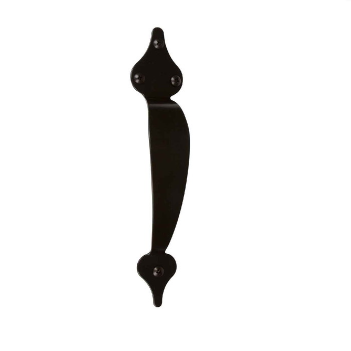 Delaney Hardware Delaney 10-1/4" Spade Barn Door Pull Handle, US19 Black Finish DLY-BD0144