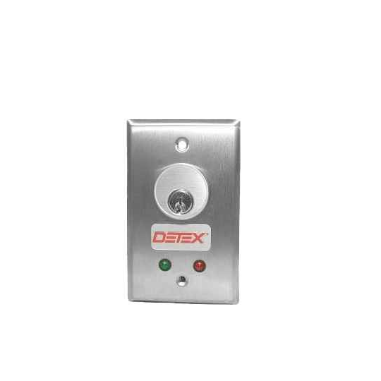 Detex CS-400 Series Electronic Keyswitches with LED Indicators for Access Control Systems