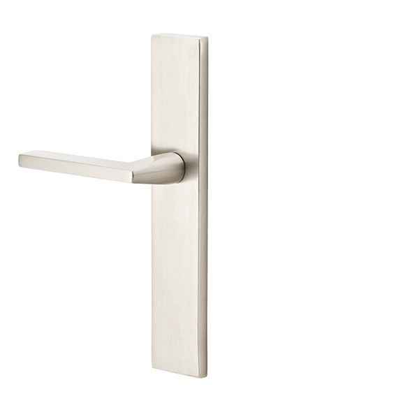 Emtek 8043 STRETTO Narrow Trim Lockset, 1-1/2" x 11" Modern Rectangular Non-Keyed, Brass Tubular, Dummy Single Sided