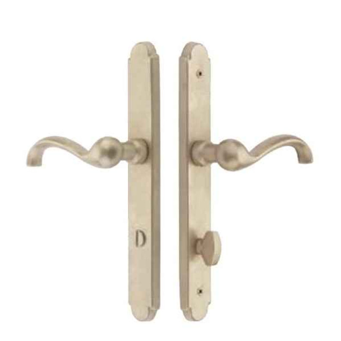 Emtek Emtek 4143 STRETTO Narrow Trim Lockset, 1-1/2" x 11" Arched Non-Keyed, Brass Tubular, Passage EMTEK-4143