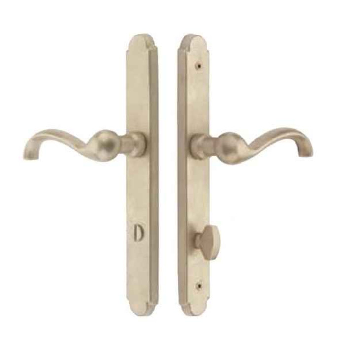 Emtek Emtek 4046 STRETTO Narrow Trim Lockset, 1-1/2" x 11" Arched Non-Keyed, Brass Tubular, Dummy Pair EMTEK-4046