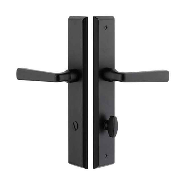 Emtek Emtek 5243 STRETTO Narrow Trim Lockset, 1-1/2" x 11" Rectangular Non-Keyed, Brass Tubular, Privacy EMTEK-5243