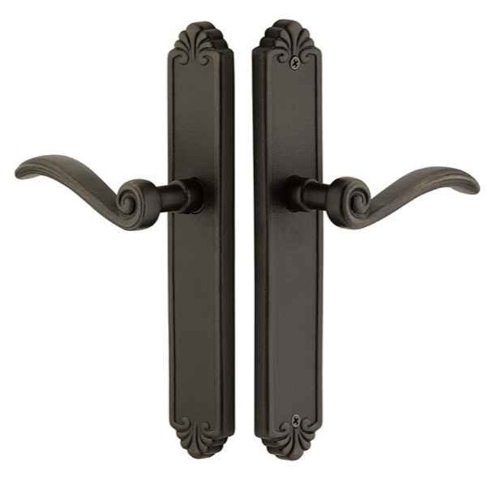 Emtek Emtek 6045 STRETTO Narrow Trim Lockset, 2" x 10-1/2" Tuscany Non-Keyed, Brass Tubular, Dummy Pair EMTEK-6045