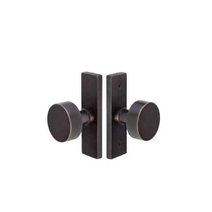 Emtek Emtek 5607 STRETTO Narrow Trim Lockset, 1-1/2" x 5" Non-Keyed, Brass Tubular, Privacy EMTEK-5607