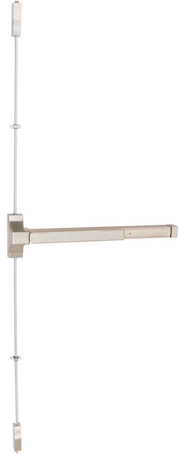 Delaney Hardware Delaney 9100 Series - Grade 1 Heavy Duty Vertical Rod Type Device for 36” X 84” Door, Stainless Steel Finish DLY-692301