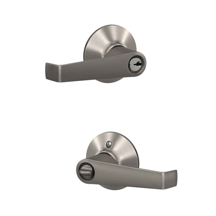Schlage Residential Schlage Residential F51A - Entry Lock - Elan Lever, C Keyway with 16211 Latch and 10063 Strike SCR-F51A-KEYED-ELA