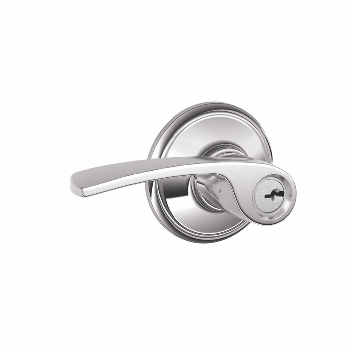 Schlage Residential F51A - Entry Lock -Merano Lever, C Keyway with 16211 Latch and 10063 Strike