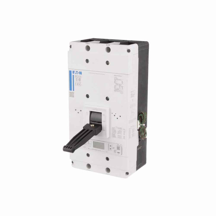 Eaton PDG52M1200D5WM Power Defense molded case circuit breaker, Globally Rated, Frame 5, Two Pole, 1200A, 65kA/480V, PXR20D ARMS LSIG w/ Modbus RTU, ZSI and Relays, No Terminals (Metric Tapped Conductors)