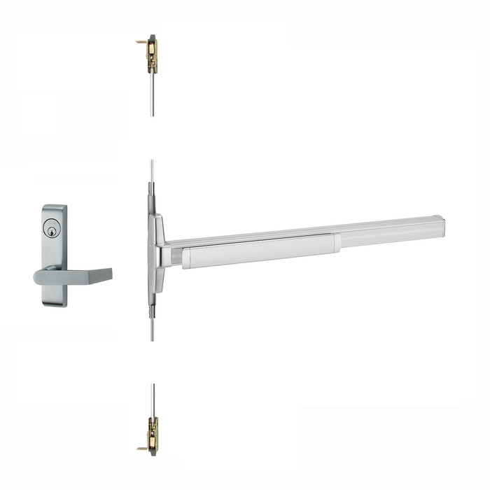 Von Duprin 3348A/3548A L F - Fire Rated Concealed Vertical Rod Exit Device - Lever Trim