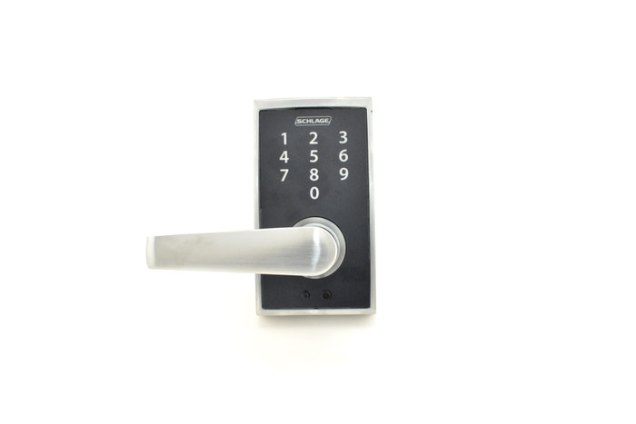 Schlage Residential FE695 - Century Touch Entry Door Lever Set with Elan Lever