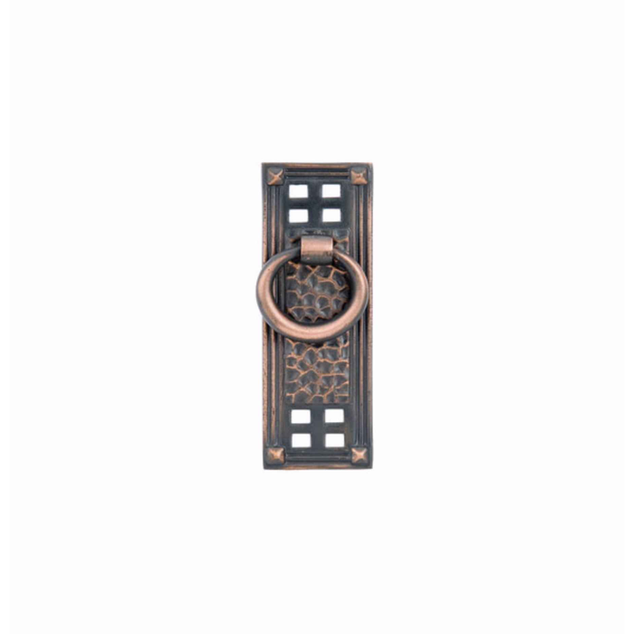 Emtek Hammered Vertical Ring Cabinet Pull, Schaub Collection