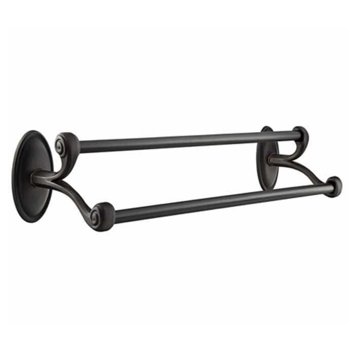 Emtek Emtek Tuscany Bronze Double Towel Bar EMTEK-TUSCANY-BRONZE-DOUBLE-TOWEL-BAR