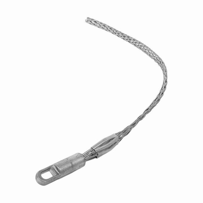 Eaton PH6211 pulling grip, Short Length, Rotating Eye, K-Type, Heavy duty, 6800 lbs break, 0.62-0.74" cord diameter, 11" mesh length, Galvanized Steel, 7/8" eye diameter