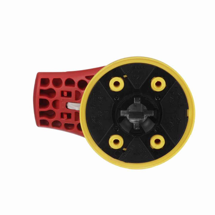 Eaton PHR1N4XF rotary disconnect external front pistol handle,Front pistol handle,30-60A,Red/yellow,NEMA 4/4X,H-/I-/J-Frame,External handles,NEMA 4/4X,Handle type: PH1