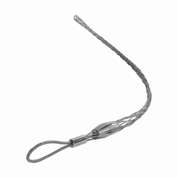Eaton PMF5032 pulling grip, Flexible Eye, Multi-weave, 10000 lbs break, 0.50-0.74" cord diameter, 32" mesh length, Galvanized Steel, 5/16" eye diameter