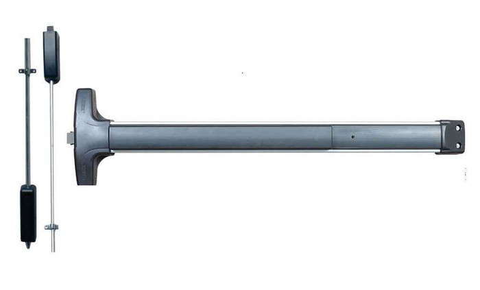 Detex Detex V5003P/V5103P Value Series Surface Vertical Rod Device, Key Retracts Latch Pull Trim DTX-V5003P/V5103P