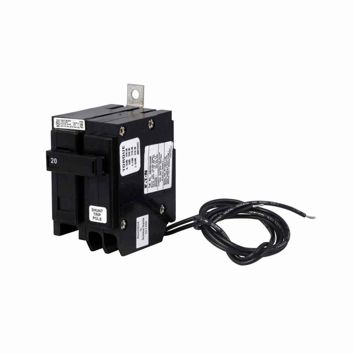 Eaton QBHW1035S Quicklag Industrial Thermal-Magnetic Circuit Breaker, 120, 208, 240V shunt trip, 35A, Single-pole, 22 kAIC