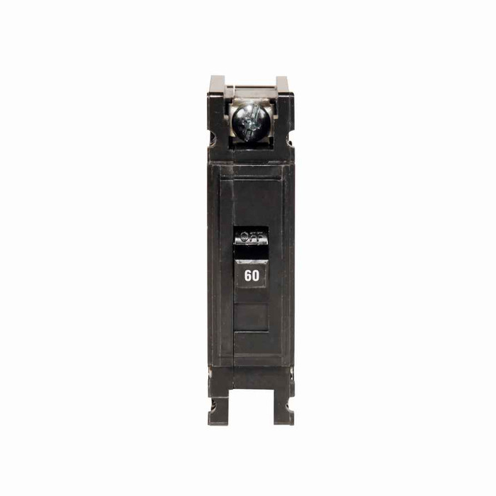 Eaton QC1060T Quicklag Type QC Industrial Thermal-Magnetic Circuit Breaker,Industrial circuit breaker,60 A,10 kAIC,Single-pole,120/240 V,Thermal-magnetic,Cable-in/cable-out,QC,Ring or spade lug terminals,Non-interchangeable