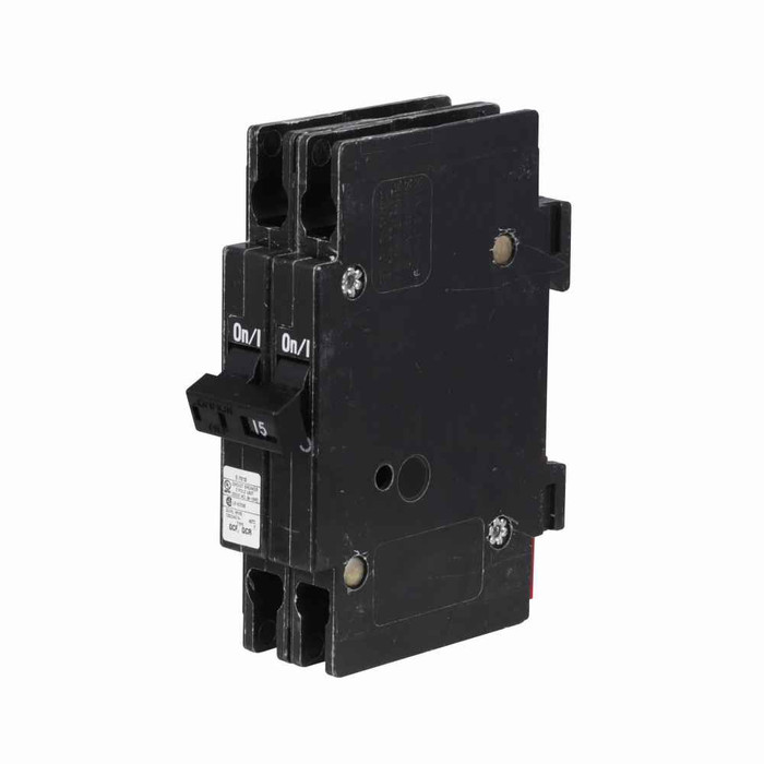 Eaton QCRH2015T Quicklag Type QCRH Industrial Thermal-Magnetic Circuit Breaker,Industrial circuit breaker,Rear mounting,15 A,22 kAIC,Two-pole,120/240 V,Thermal-magnetic,Cable-in/cable-out,QCRH,Ring or spade lug terminals