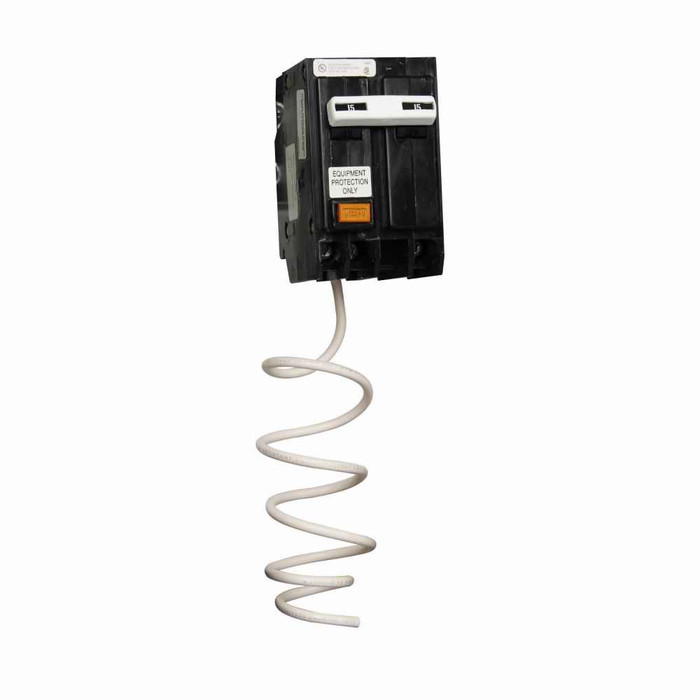 Eaton QPGFEP2015 Quicklag GFCI circuit breaker,Industrial ground fault thermal-magnetic equipment protector,15 A,10 kAIC,Two-pole,120/240 V,QPGFEP,Plug-on,#14-4 AWG,Ground fault circuit interrupter,GFI,5 mA