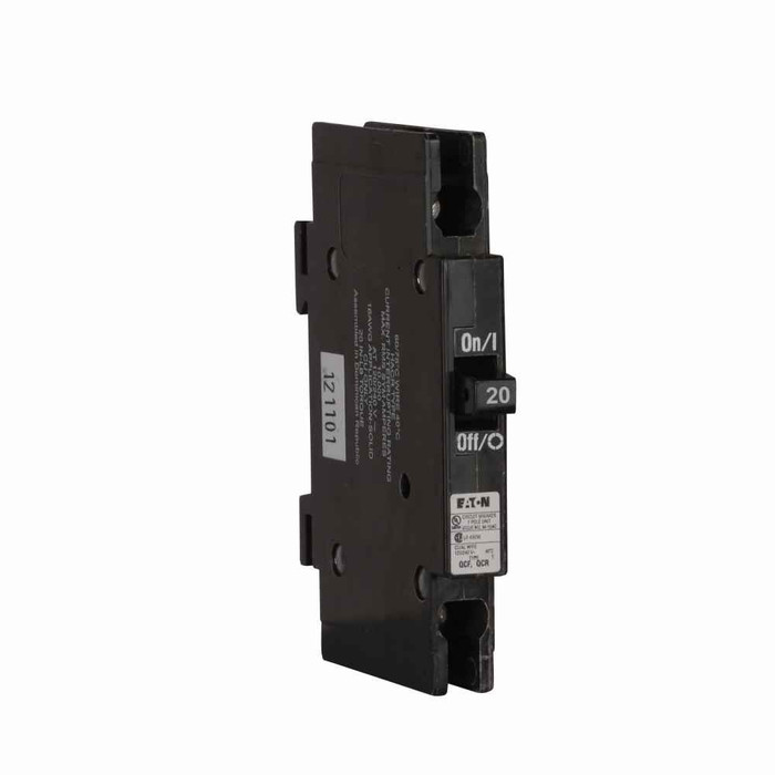 Eaton QCRH1020 Quicklag Type QCRH Industrial Thermal-Magnetic Circuit Breaker,Industrial circuit breaker,20 A,22 kAIC,Single-pole,120/240 V,Thermal-magnetic,Cable-in/cable-out,QCRH,Non-interchangeable