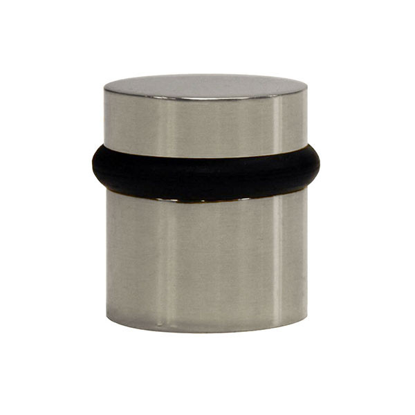 Ives FS410 Non-Directional Floor Stop with Black Rubber Ring – Satin Chrome Finish