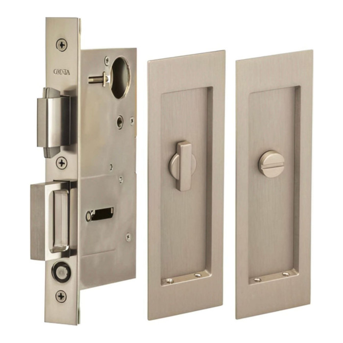 Omnia Omnia 7035 Privacy Flush Cup Pocket Door Lock with Turnpiece Thumbturn and Emergency Release OMN-7035/L