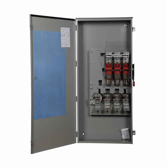 Eaton DH267URK Heavy duty single-throw non-fused safety switch, Single-throw, 800A, NEMA 3R, Painted galvanized steel, , Non-fusible, Two-pole, Two-wire, 250 at 240 Vac TD 3 Ph