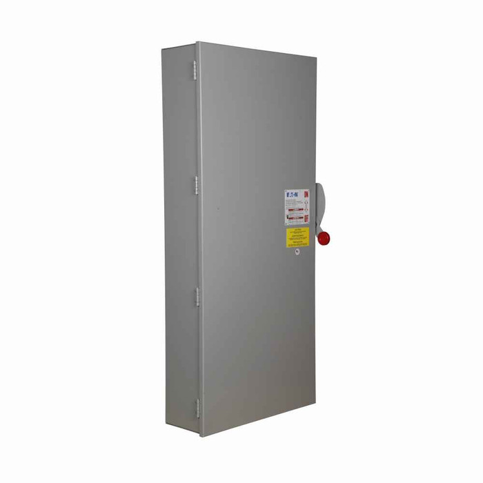 Eaton DH267FGK Heavy duty single-throw fused safety switch, 800 A, NEMA 1, Painted steel, Class L, Fusible without neutral, Two-pole, Two-wire, 600 V, (4)1/0-(4)750 kcmil Al