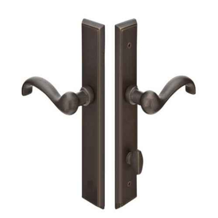 Emtek Emtek 1153 Multi Point Lock Trim (Door Config #1) - Sandcast Bronze Plates, Rectangular Style (1.5" x 11"), Non-Keyed American Style Thumbturn Inside EMTEK-1153