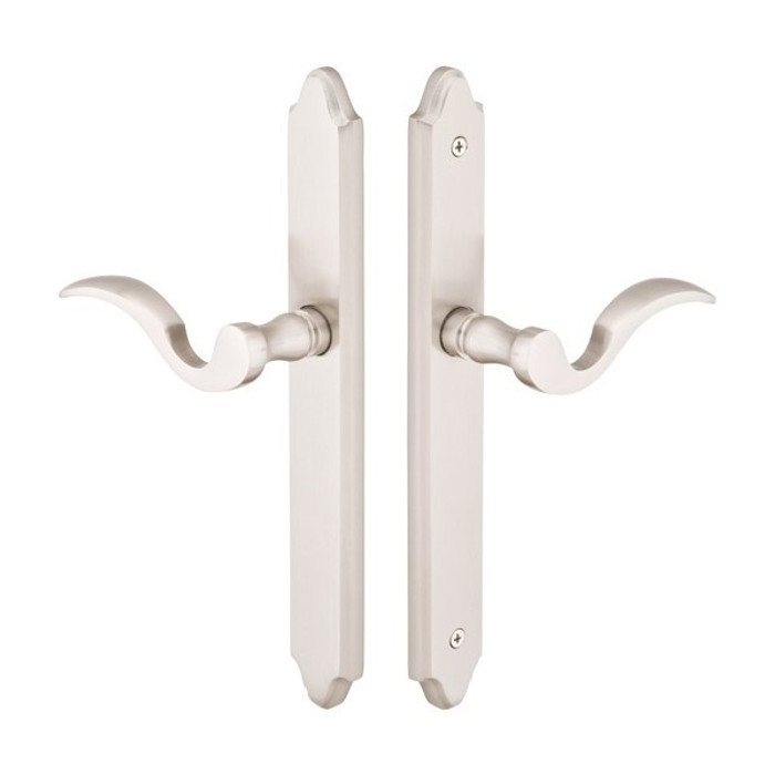 Emtek 1175 Multi Point Lock Trim (Door Config #1) - Brass Plates, Concord Style (1.5" x 11"), Dummy Pair